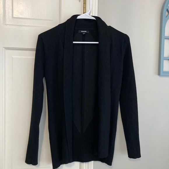 Premise Sweaters - Premise Black Knit Cardigan